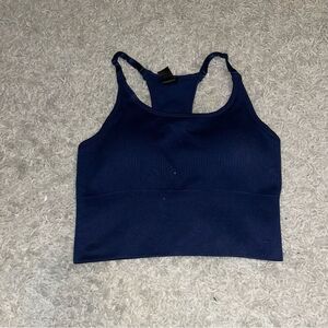balance athletica vitality seamless sport bra size small navy